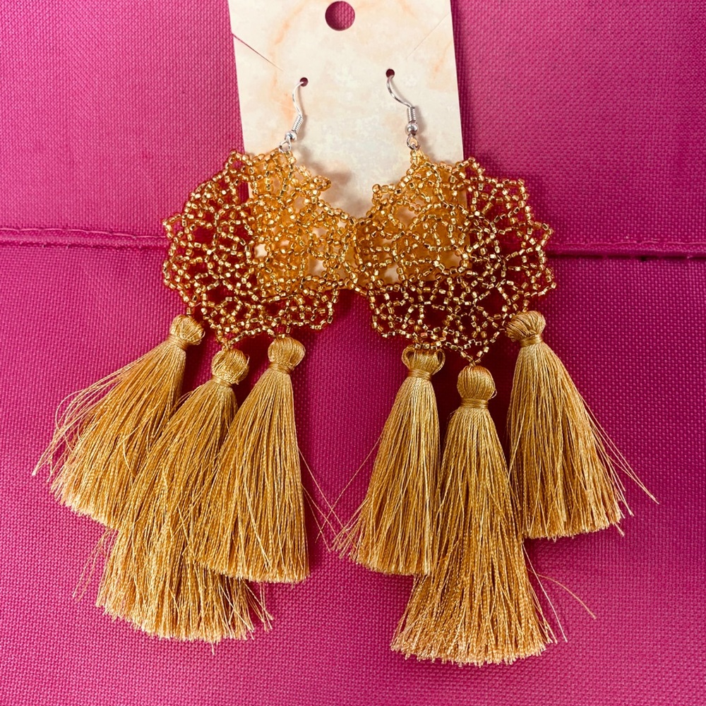 Beautiful hand made earrings